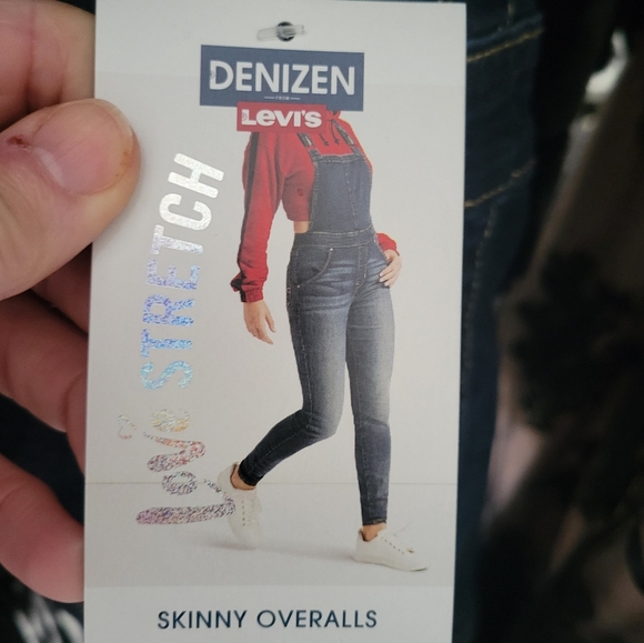 NWT! LEVI'S DENIZEN SKINNY OVERALLS - Picture 2 of 5